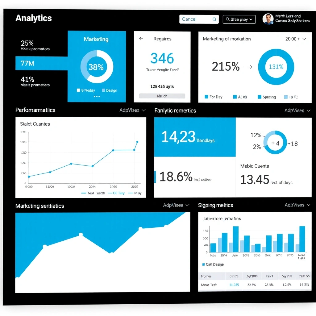 Data-driven marketing analytics dashboard