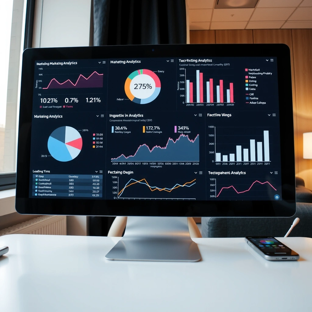 Digital marketing analytics dashboard